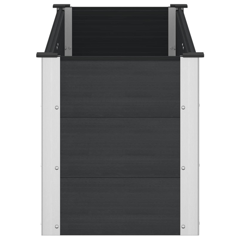Planter, Black, 54cm H x 150cm W x 50cm D