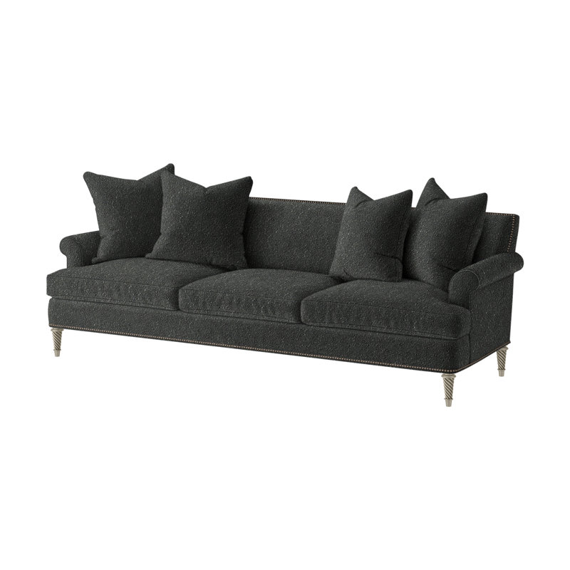 Dauphin Sofa, Hipster Gray, Rise Charcoal (Performance fabric) 1357-95