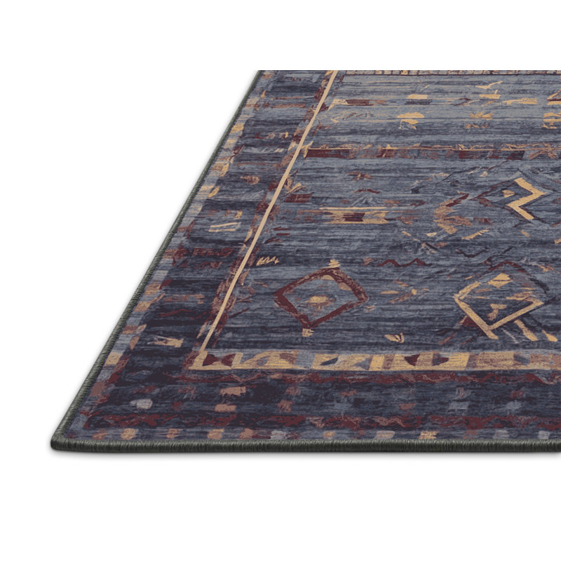Tapis mauve soyeux et moelleux, Rond 3 pi