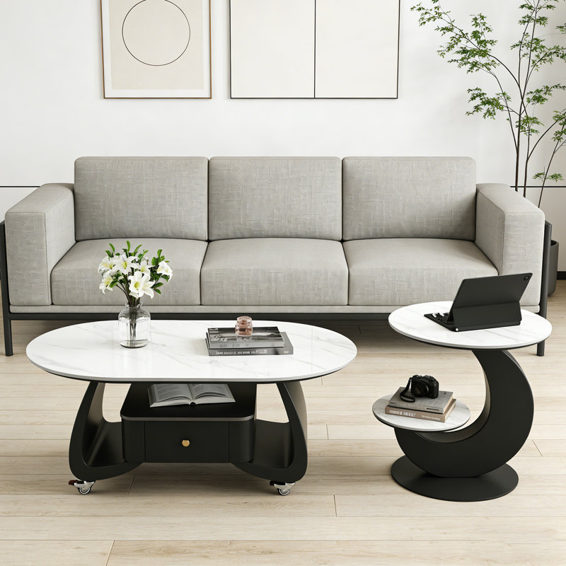 Fralick, H 17,71 po x L 47,24 po x l 23,62 po, Noir
