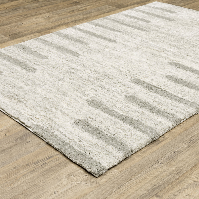 Striped Indoor Rug, Rectangle 3'10" x 5'5"