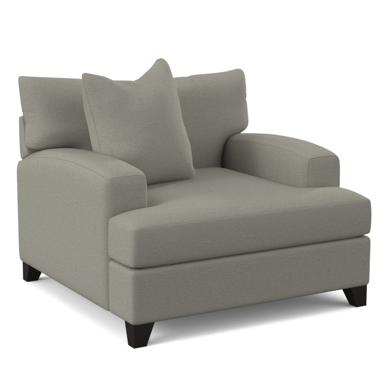 Fauteuil en polyester l 48 po Zani, Velours performance Bella Bella