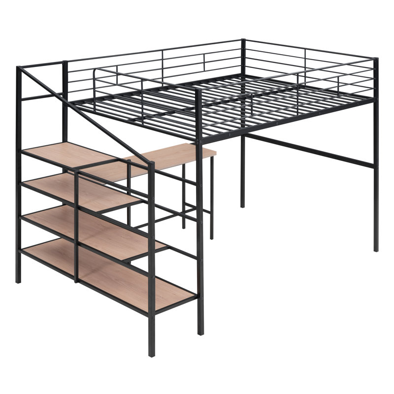 Tirrelle Kids Full Loft Bed, Black