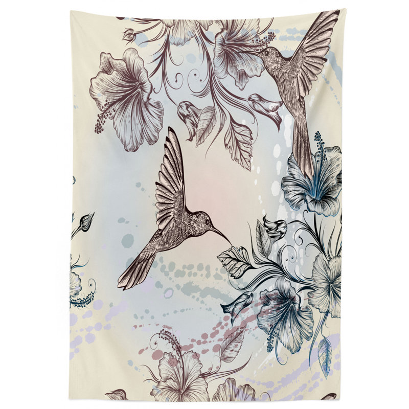 Hummingbird Tablecloth, 84" L x 60" W