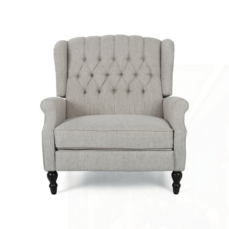 Fauteuil en tissu, Gris clair