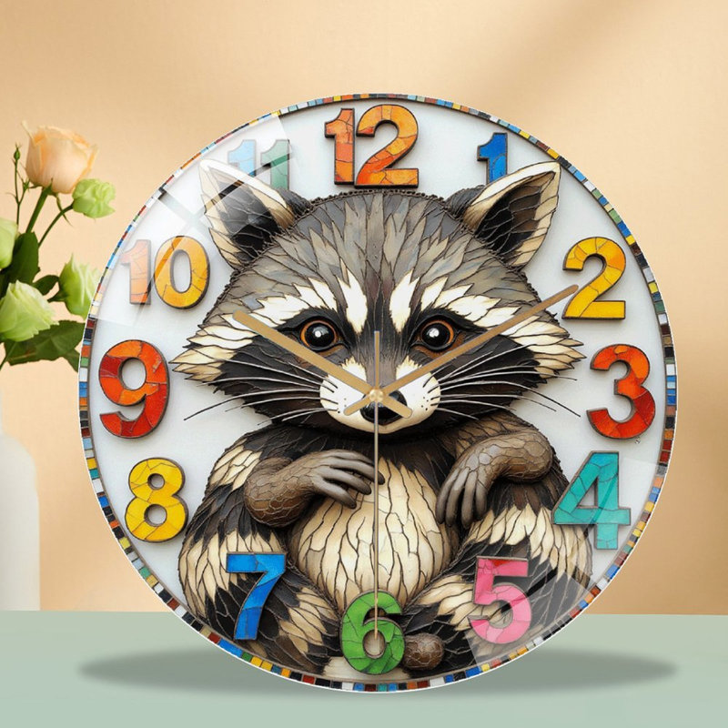 Horloge murale en bois 12 po