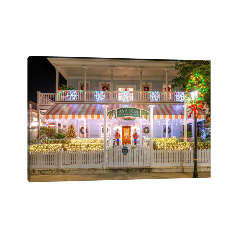 Festive Key West by Susanne Kremer - No Frame Gallery-Wrapped Canvas Giclée on Canvas, 66.04cm H x 101.6cm W