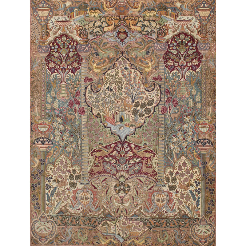 Oriental Indoor Rug, Rectangle 4' x 6'