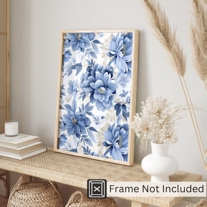 Impression florale sans cadre
