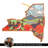 New York Cutting & Serving Board with Artwork by Summer Stokes