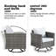 Rhyis 9 - Person Patio Conversation Set with Cushions-88526324