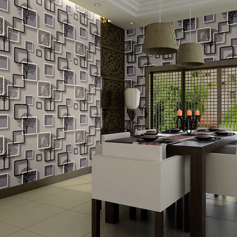 Rouleau de papier peint l 33 pi x p 20,5 po Heald, Gris