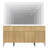63" Modern Wood 3-Drawer Dresser With Reeded Design, Minimalist Dresser Organizer Storage With Charging Station For Bedroom,Living Room, Entryway-2027094705