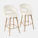 360°Swivel Upholstered Counter Stools with Backrest