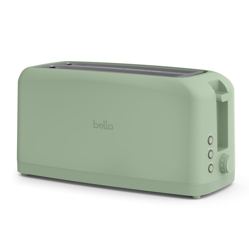 Bella 4-Slice Slim Long Slot Toaster, Seaglass