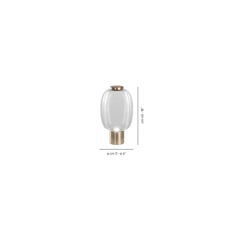 Riflesso Table Lamp 2 Crystal Transparent Matt Gold 3 L2405 Ul, Crystal Transparent, 18" H x 11" W x 11" D