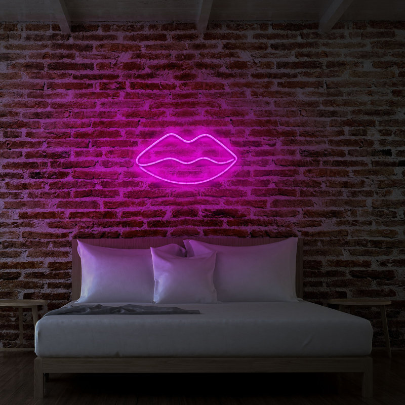 Bande d'éclairage à DEL flexible, couleur rose, 14,2 x 7,5 x 0,8 pouces | IP67 étanche, 12 V CC, puissance totale 20,2 W | Système de suspension murale intégré, parfait pour la décoration intérieure, les fêtes et les événements