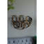 Décoration murale feuille d'or 38,5 x 22 x 4,2 po Seretha