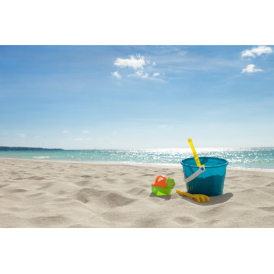Beach Toys On The Sand by CAP53 - No Frame Art Prints on Canvas