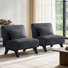 Chaise d'appoint rembourrée de 29,3 po de largeur avec coussin inclus (ensemble de 2)