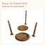 Ensemble de 2 tables de bout rondes à 2 niveaux avec tablette de rangement-120147097-130897142