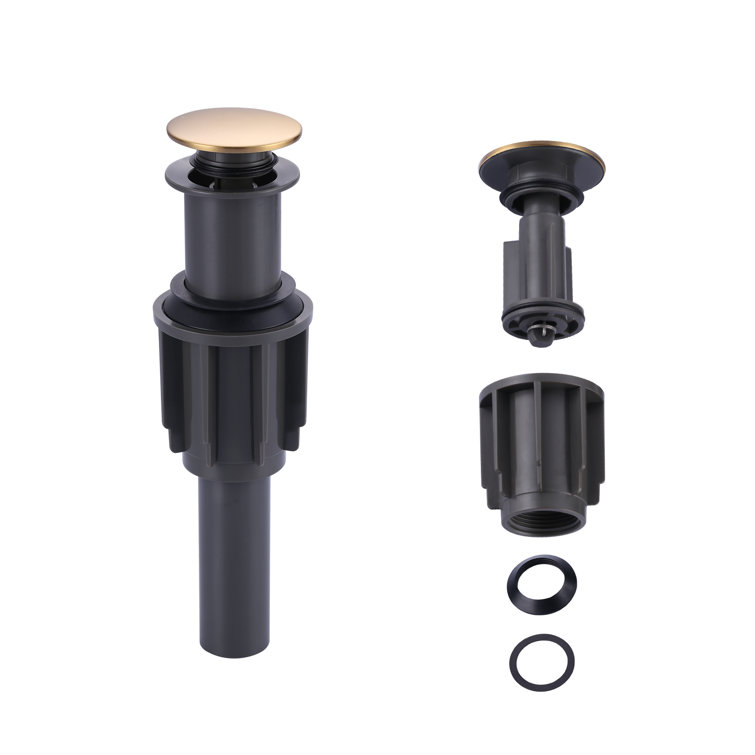 Pop-Up Drain Without Overflow In Brushed Nickel