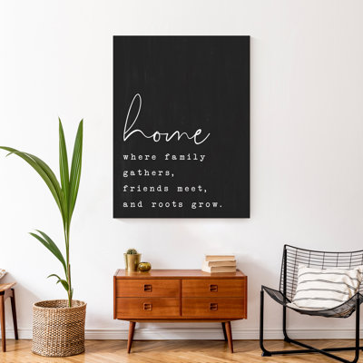 Home Where Family Gathers Canvas Print