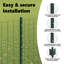 VidaXL Green Steel Line Post