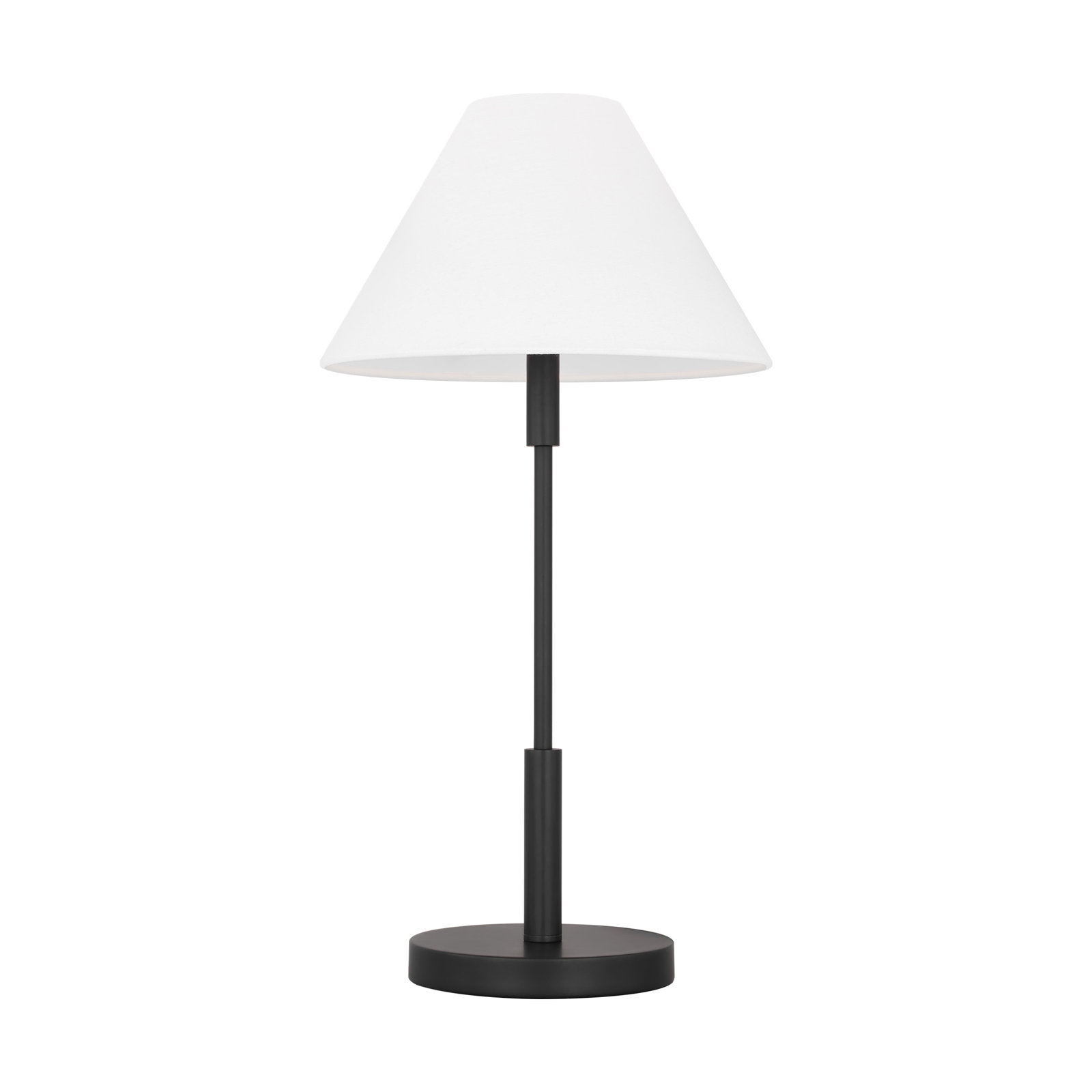 Porteau 1-Light Medium Table Lamp, Midnight Black