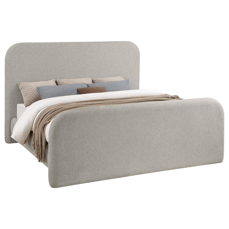 Thilda Upholstered Eastern King Panel Bed Grey, King