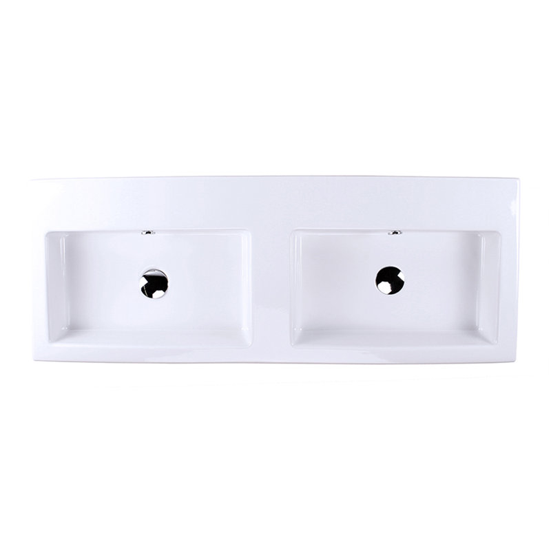 Aquaquattro 47.5'' L Bathroom Sink, 0 Hole
