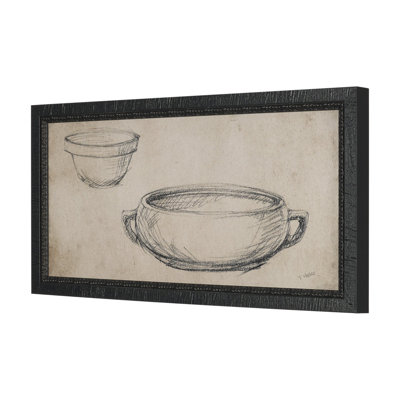 Croquis de vaisselle rétro (ensemble de 2) par Studio