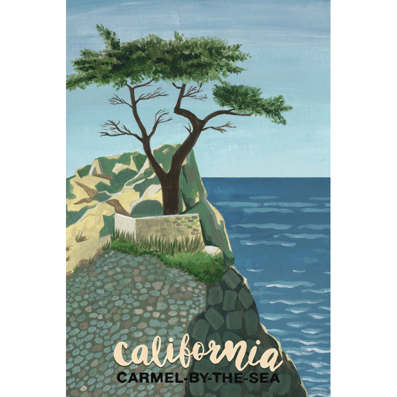 «The Lone Cypress Tree», impression sur toile tendue, H 30 po x l 20 po x P 1,5 po