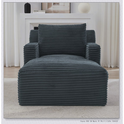 Méridienne intérieure simple, revêtement moderne en velours côtelé, aucun assemblage requis, canapé-lit confortable pour le salon, le bureau, l’appartement