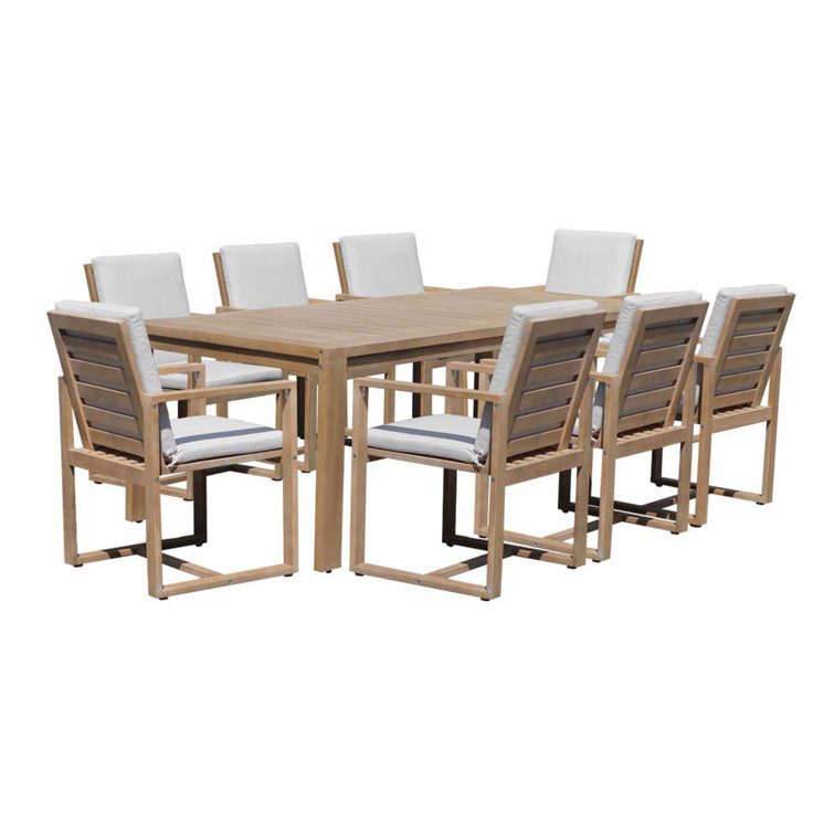 Joly 71'' Rectangular 8 - Person Outdoor Dining Set