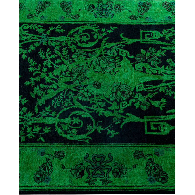 Overyed One-of-a-Kind Runner 2'7" X 9' Hand Knotted Area Rug