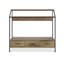Buffet rétro en bois massif avec armoires de rangement-140226716