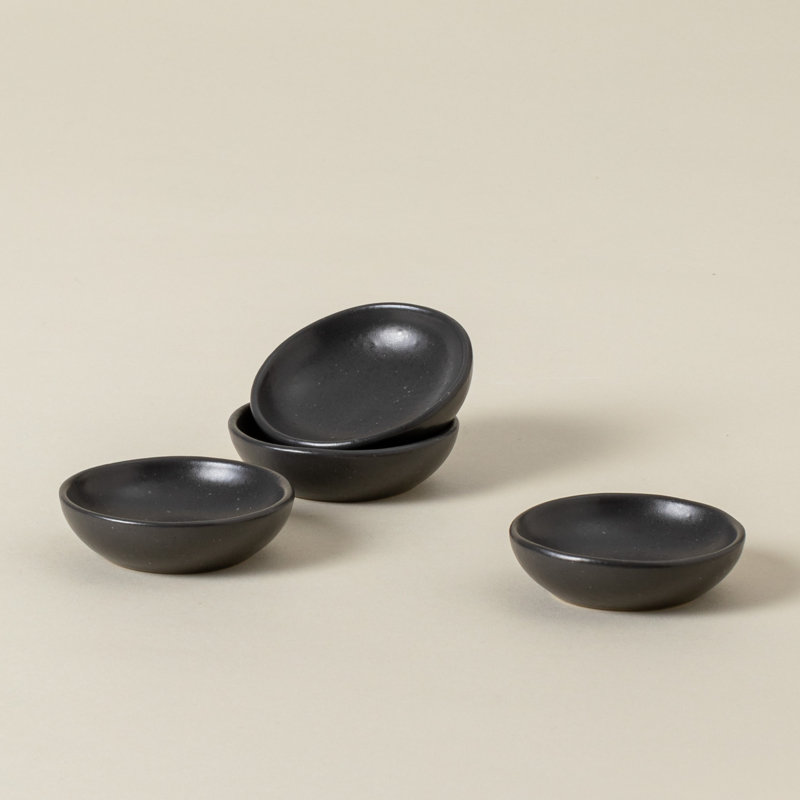 Pacifica Stoneware Ramekin Set, Seed Gray