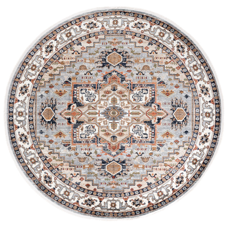 Tapis oriental Lauren Lauren Ralph Lauren 1100 Performance, Rond 6 pi 7 po