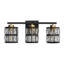 Luminaire de salle de bain à 3 lumières à intensité variable avec abat-jour cylindrique en cristal Arkin-1400775787
