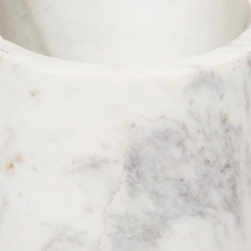 Coale Marble Jar, 10" H x 6.5" W x 6.5" D