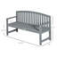 Banc en bois pour l'extérieur Outsunny-1573365133