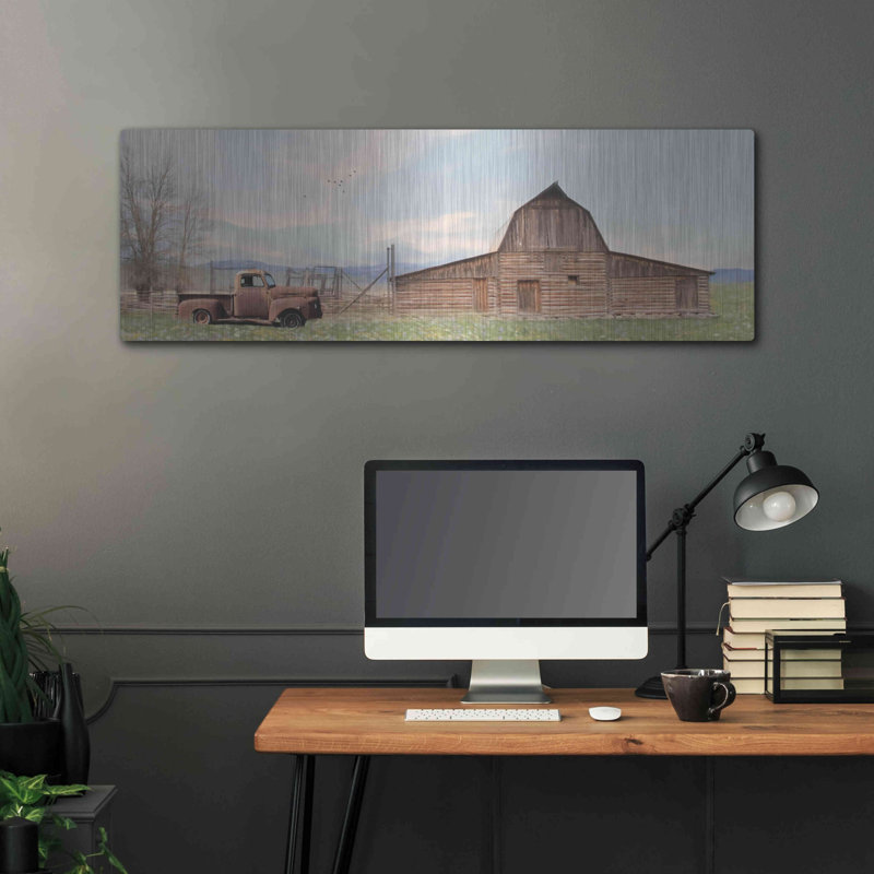 «Il était une fois I» par Lori Deiter, art mural en métal, H 16 po x l 48 po