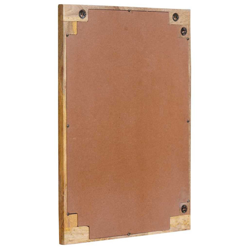 Solid Wood Rectangle Mirror Set