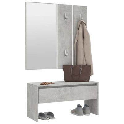 Ivens vidaXL Hallway Furniture Set Engineered Wood