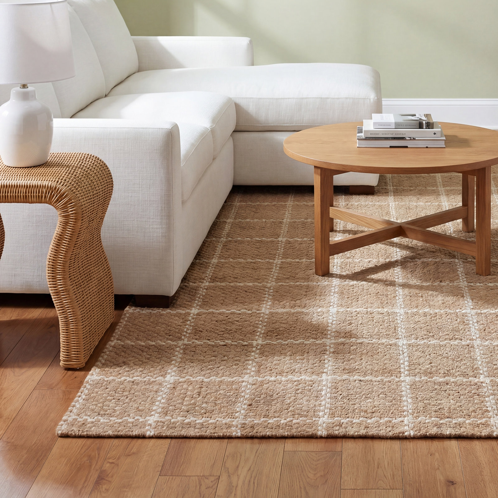 Fletcher Natural / Ivory Area Rug, Rectangle 7'9" x 9'9"