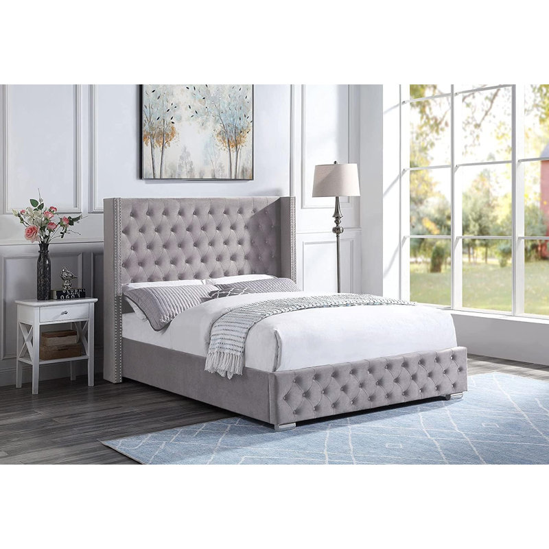 Lorradaile Upholstered Ottoman Storage Bed with Mattress, Kingsize (5')