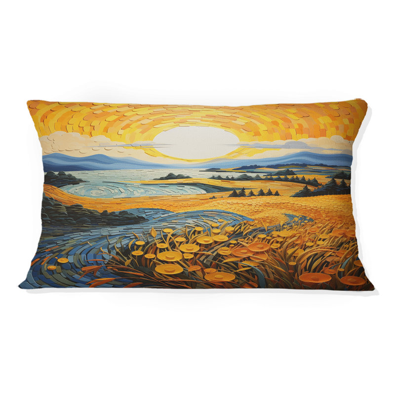 Coussin Vangogh Harvest Time In The Wheat Fields II - Vangogh