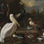 The Floating Feather Print by Melchior D'Hondecoeter