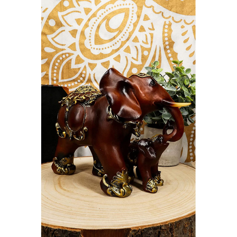 Figurine éléphant avec veau